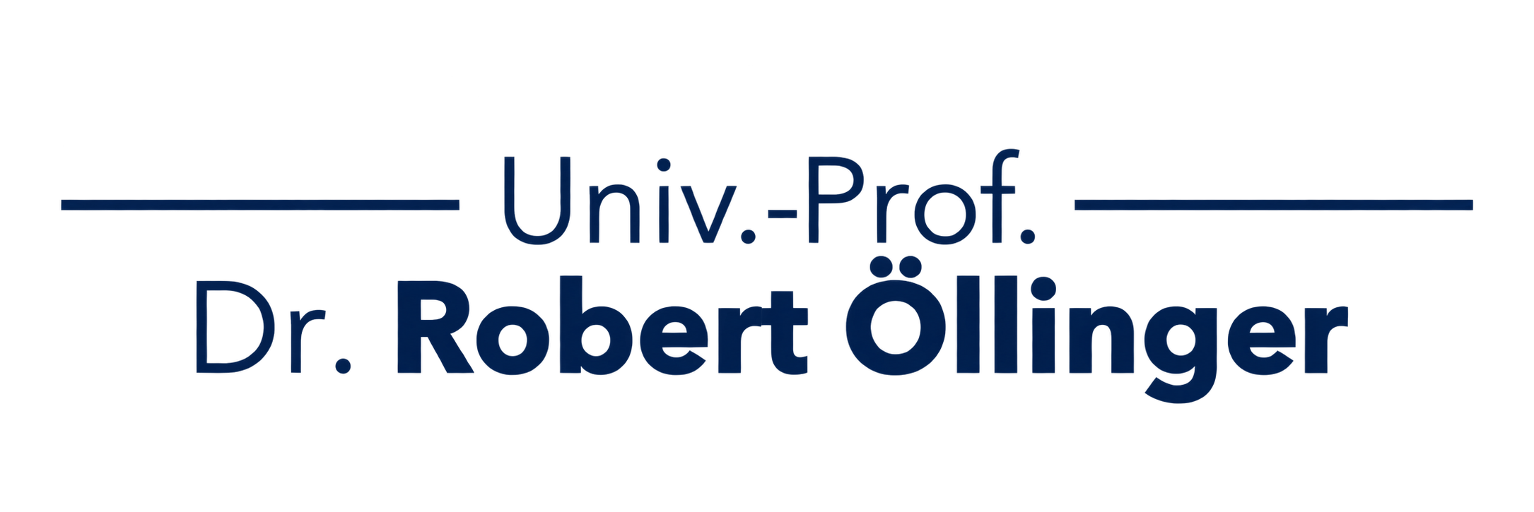 Logo Univ.-Prof. Dr. Robert Öllinger